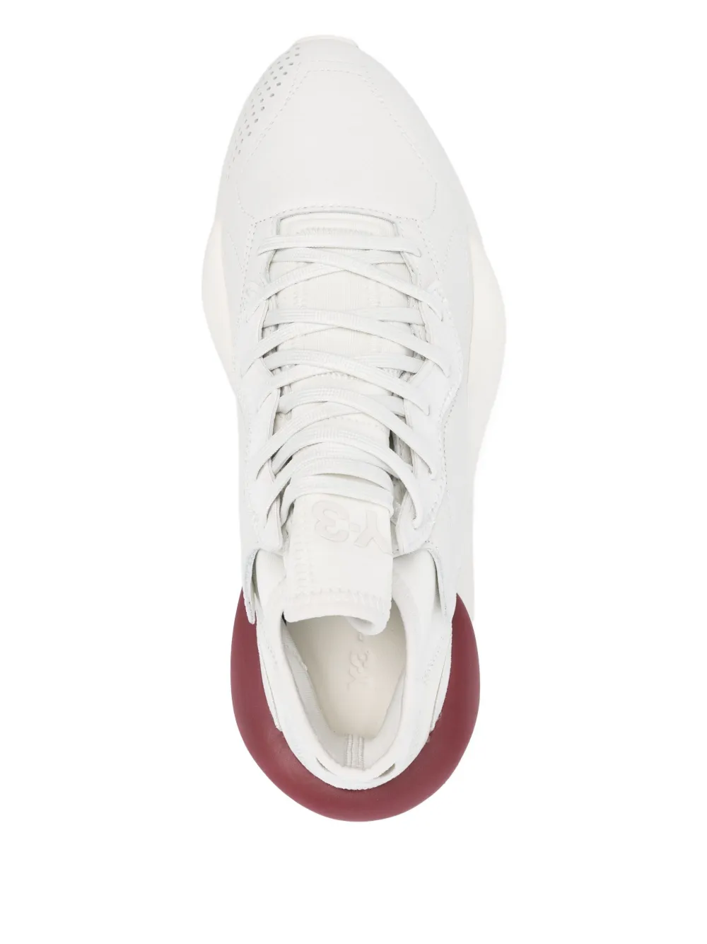Y-3 Kaya leather-panelled sneakers White