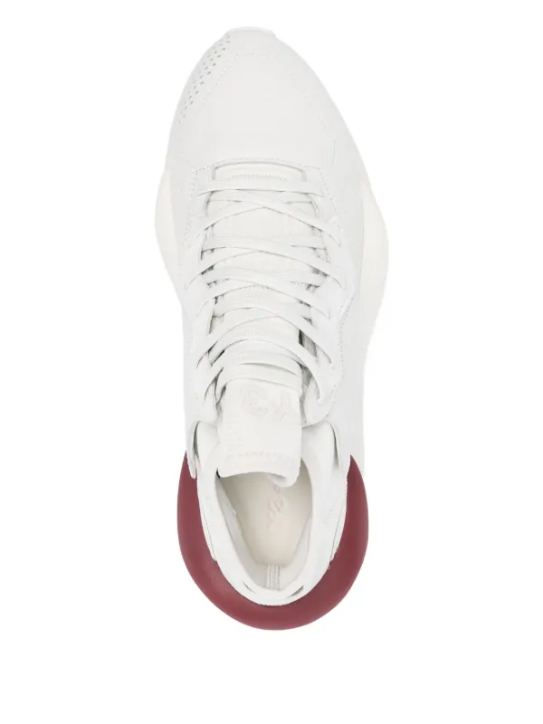 Y-3 Kaya leather-panelled Sneakers | White | FARFETCH AO
