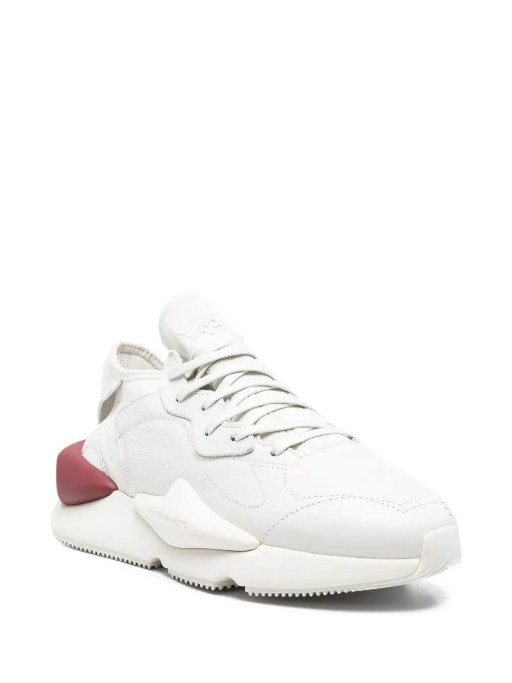 Y-3 Kaya leather-panelled sneakers White