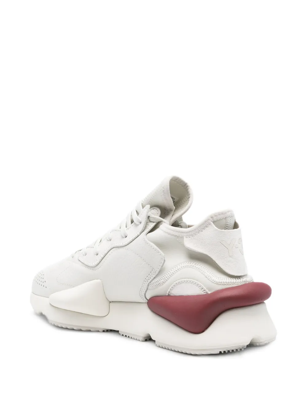 Y-3 Kaya leather-panelled sneakers White