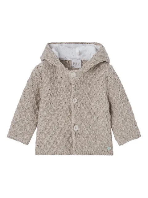 Paz Rodriguez hooded cable-knit cardigan