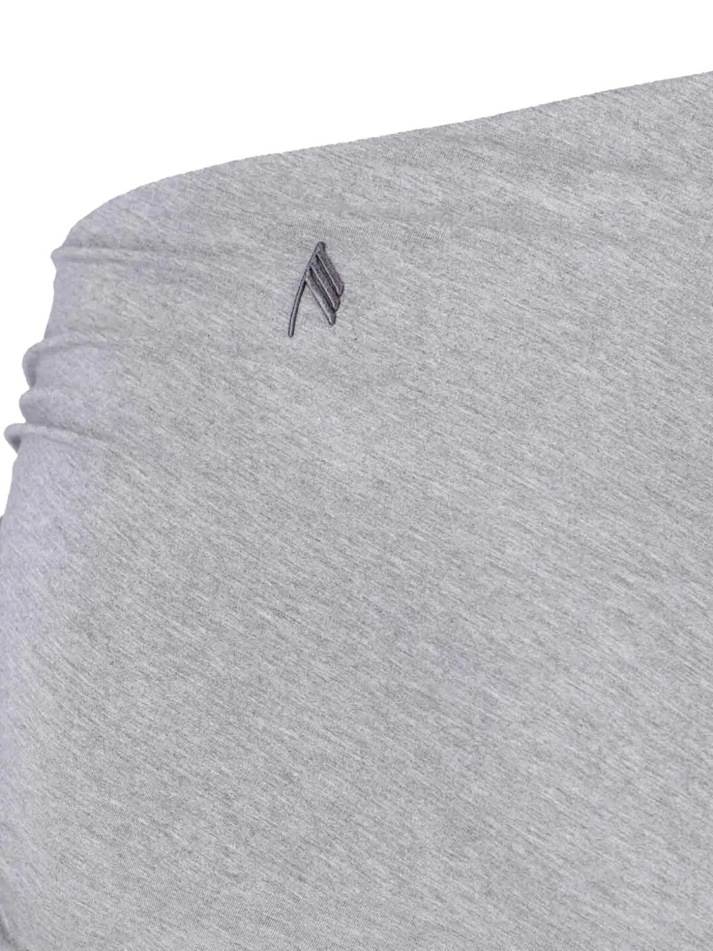 The Attico Midi-rok met geborduurd logo Grijs