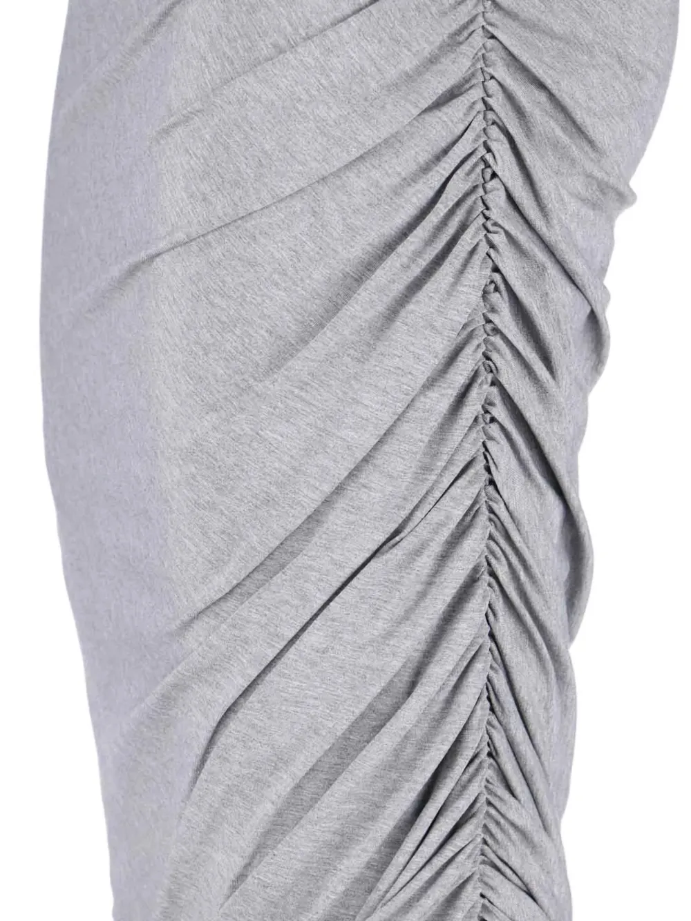 The Attico Midi-rok met geborduurd logo Grijs