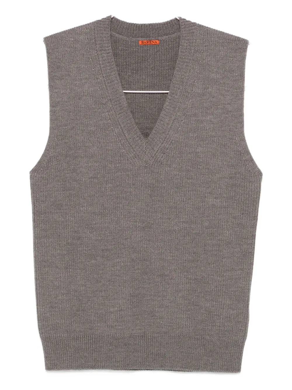 V-neck wool sweater vest