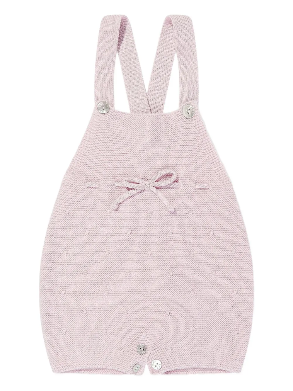 Paz Rodriguez Ruffled Dungarees Set In Pink