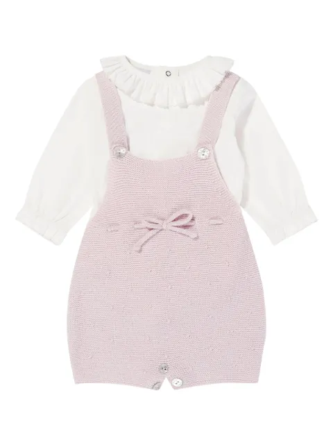 Paz Rodriguez ruffled dungarees set