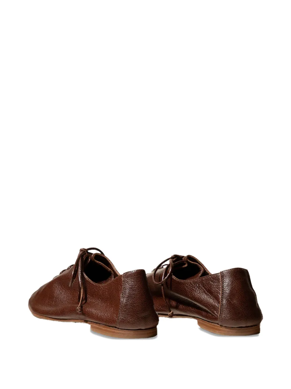 Hereu rounded-toe lace-up shoes Brown