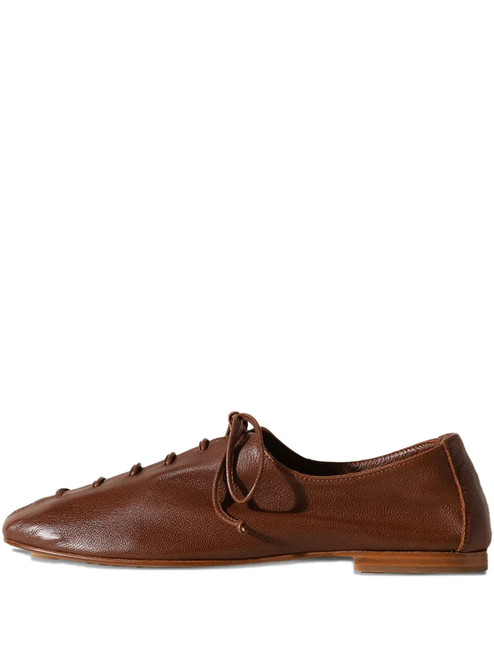 Hereu rounded-toe lace-up shoes Brown