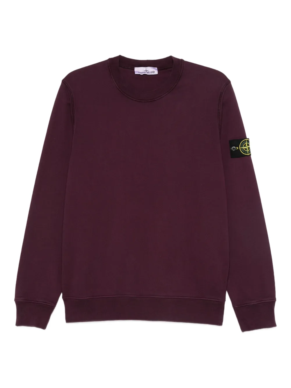 Stone Island logo-patch crew neck sweatshirt