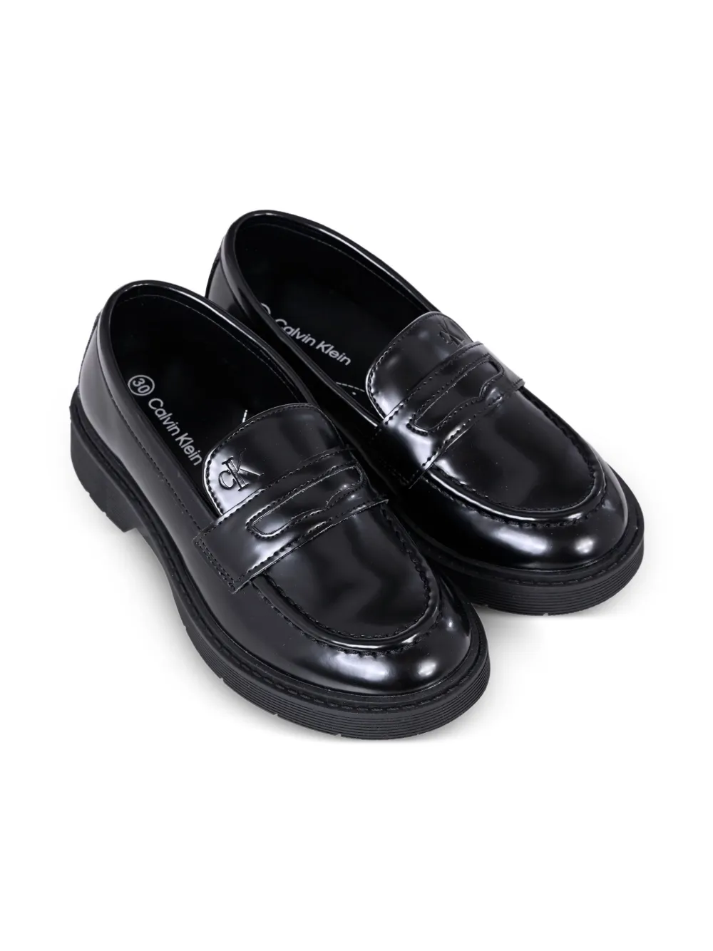 Calvin Klein Kids Penny loafers Zwart