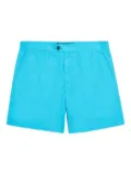 Incotex button-fastening deck shorts - Blue