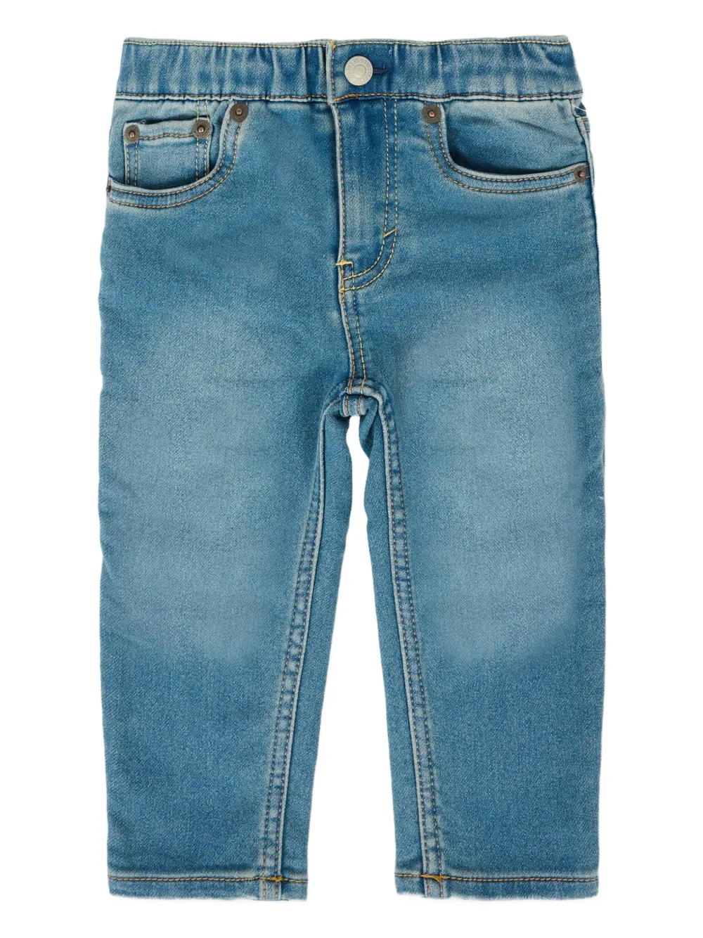 Levi's Kids elastic-waist jeans Blauw