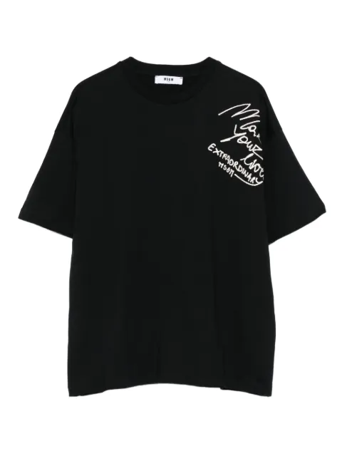 MSGM Kids playera con bordado