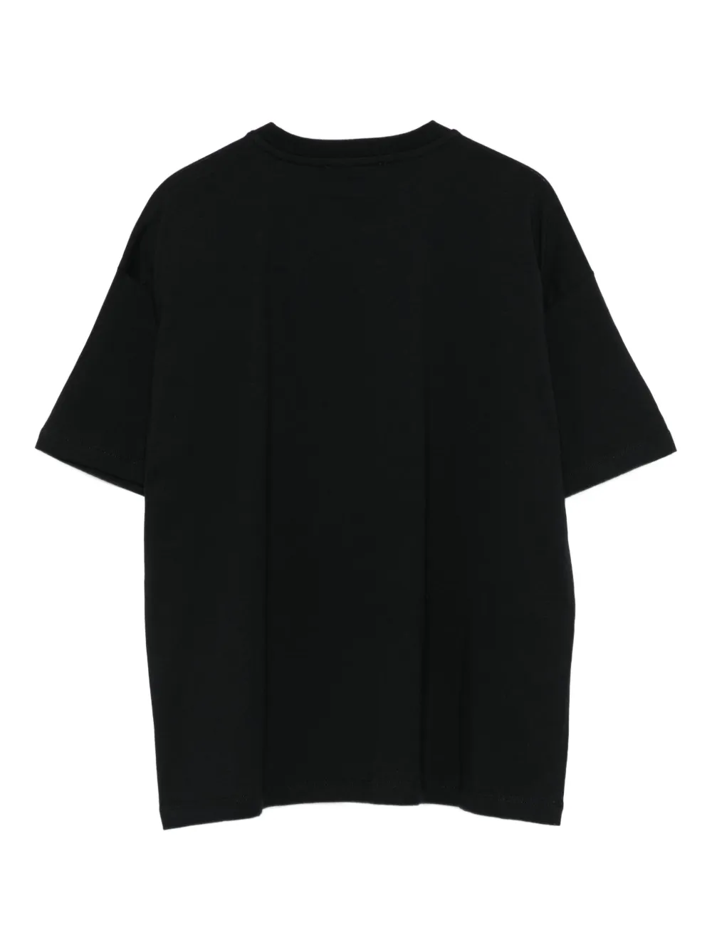 MSGM Kids embroidered T-shirt Zwart