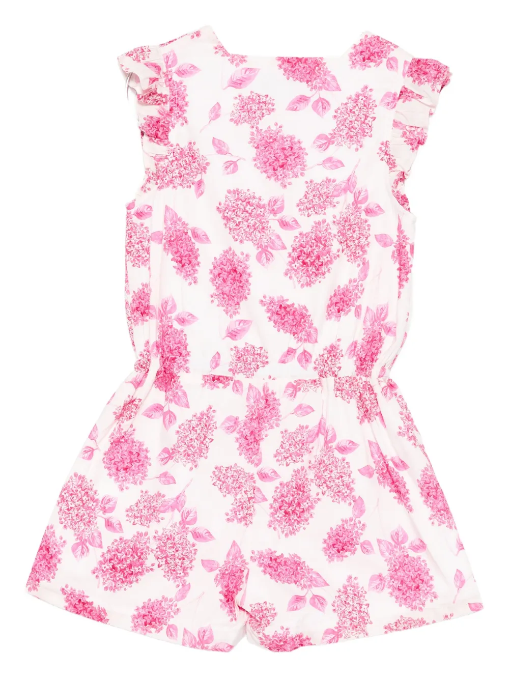 Tartine Et Chocolat Floral Ruffled Playsuit In Multi
