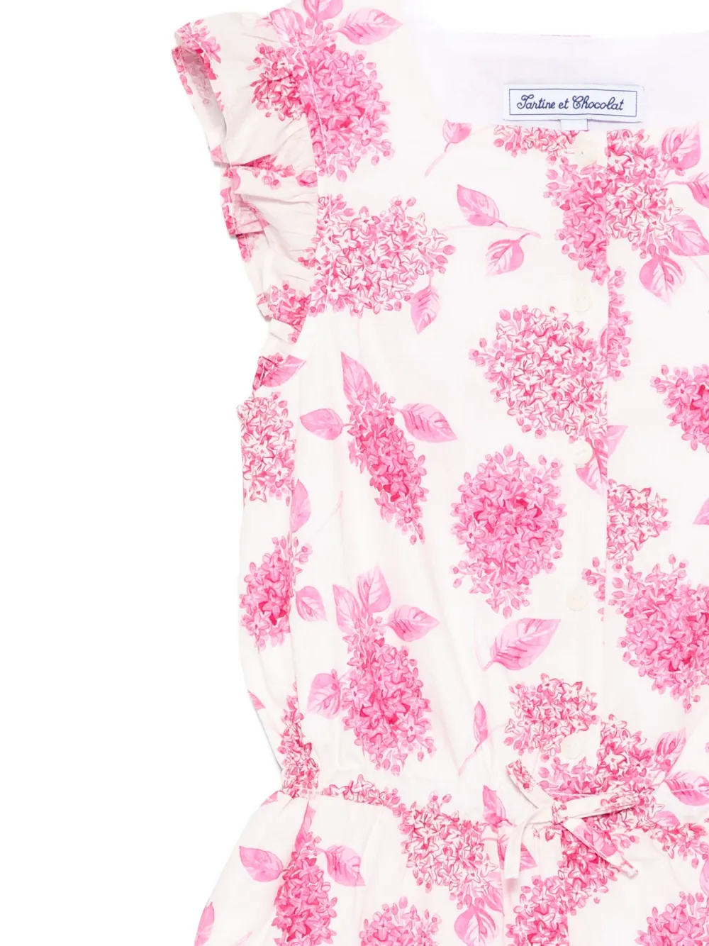 Tartine Et Chocolat Playsuit met ruches en bloemenprint Roze