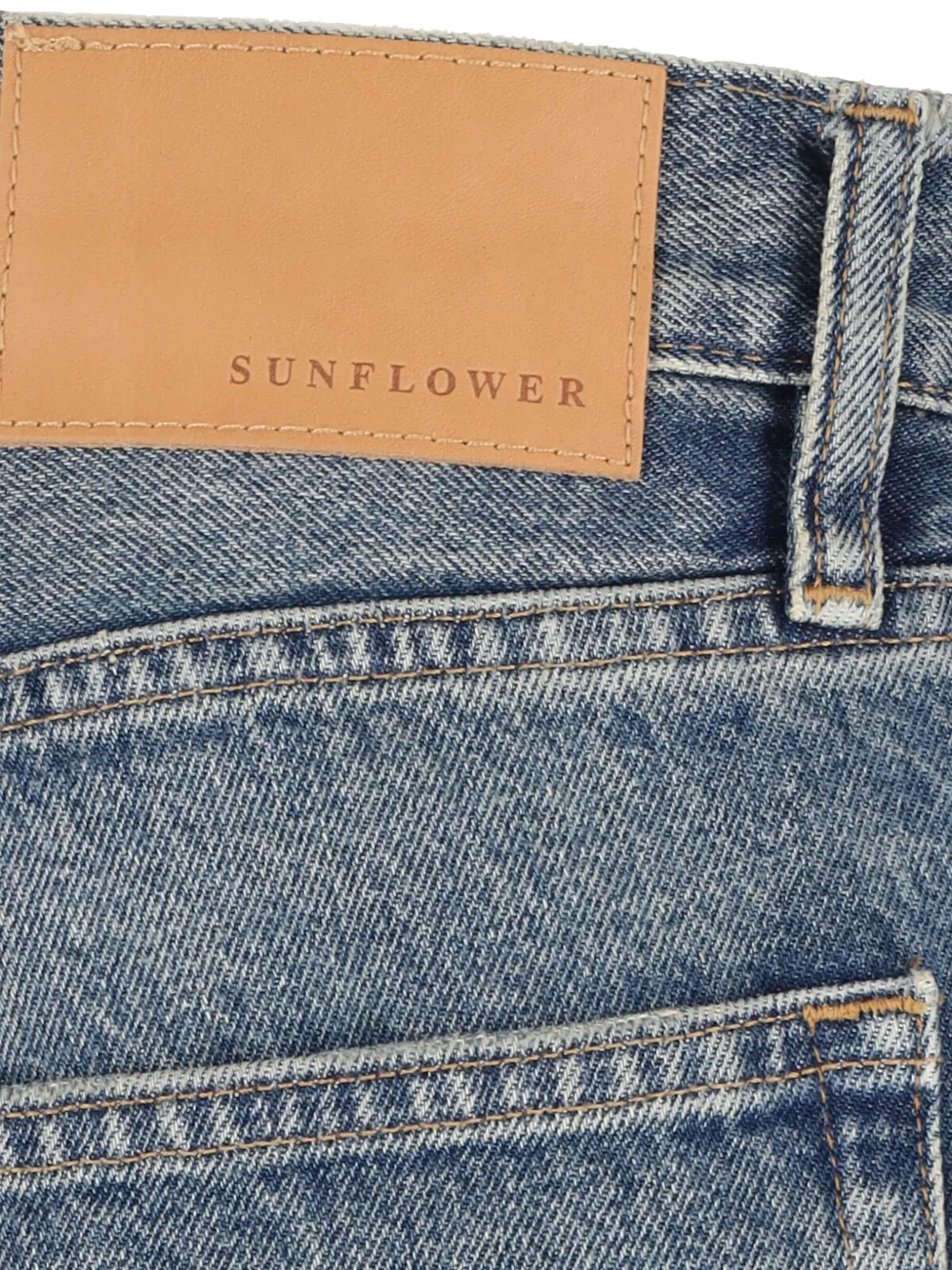 Sunflower logo-patch jeans Blauw