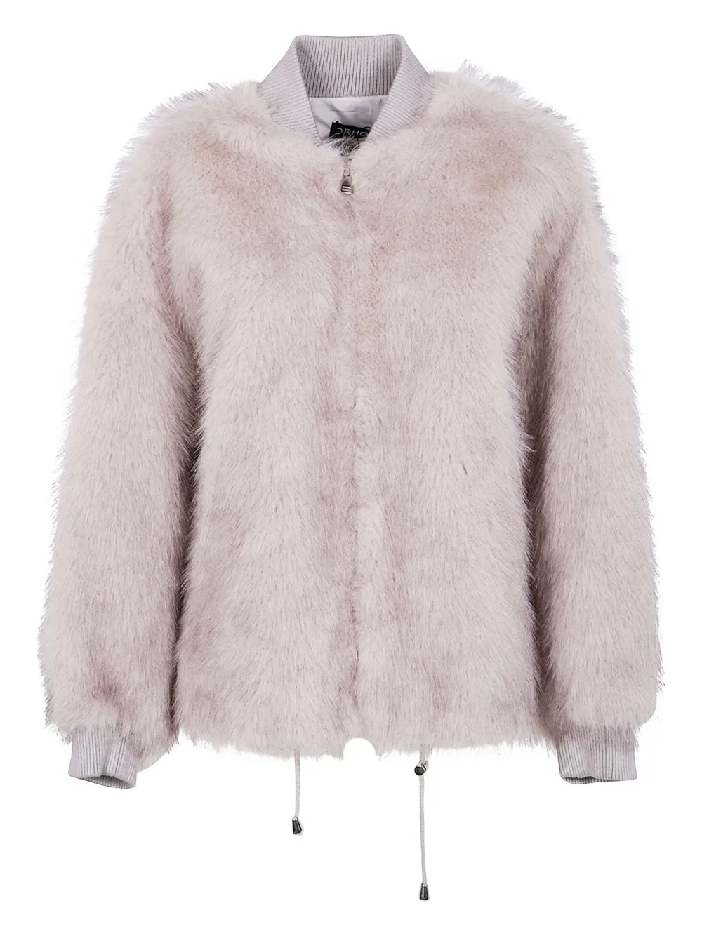 DRHOPE drawstrings faux-fur jacket | Silver | Image 1