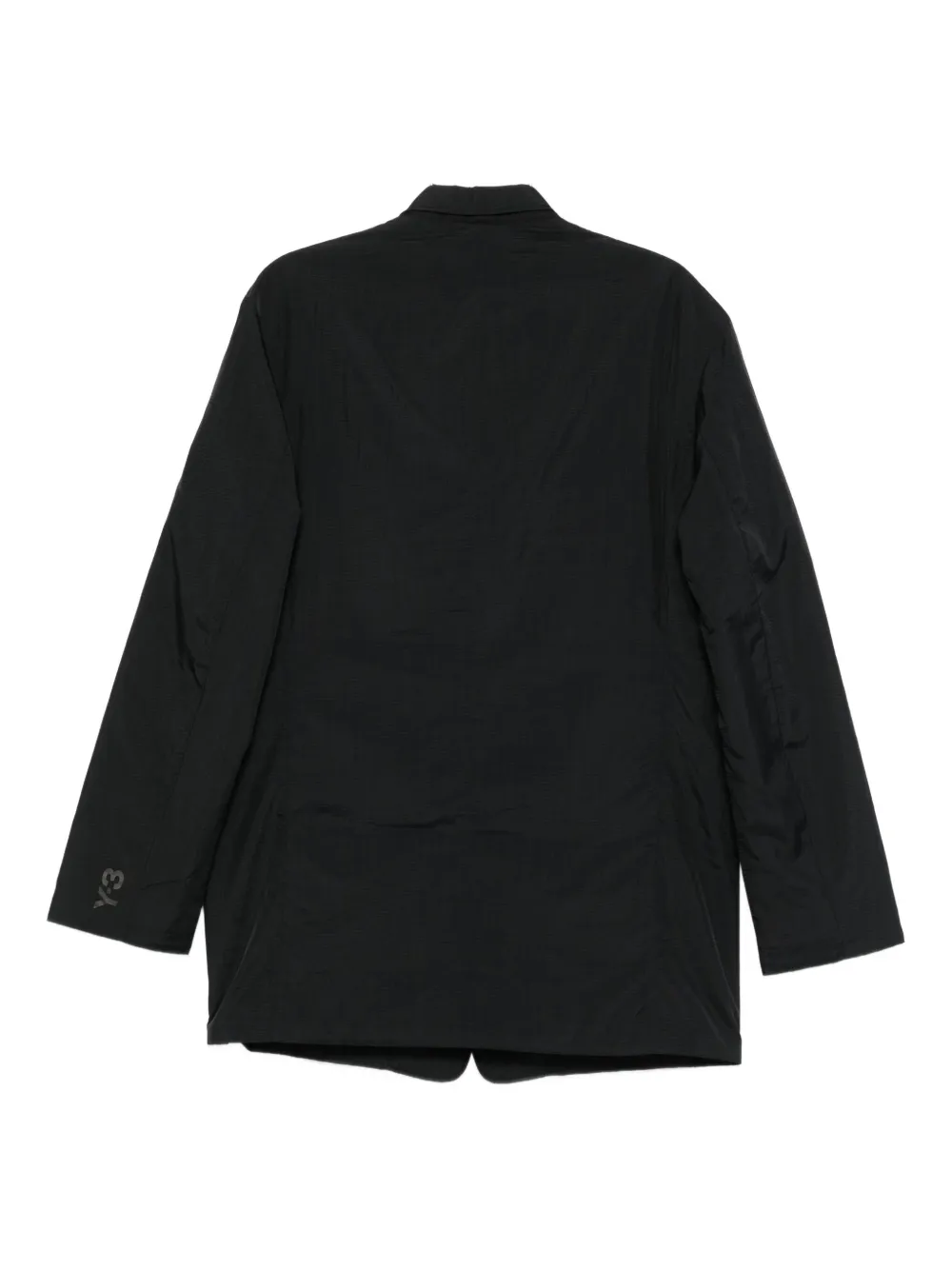 Y-3 Jas met paspelzakken Zwart