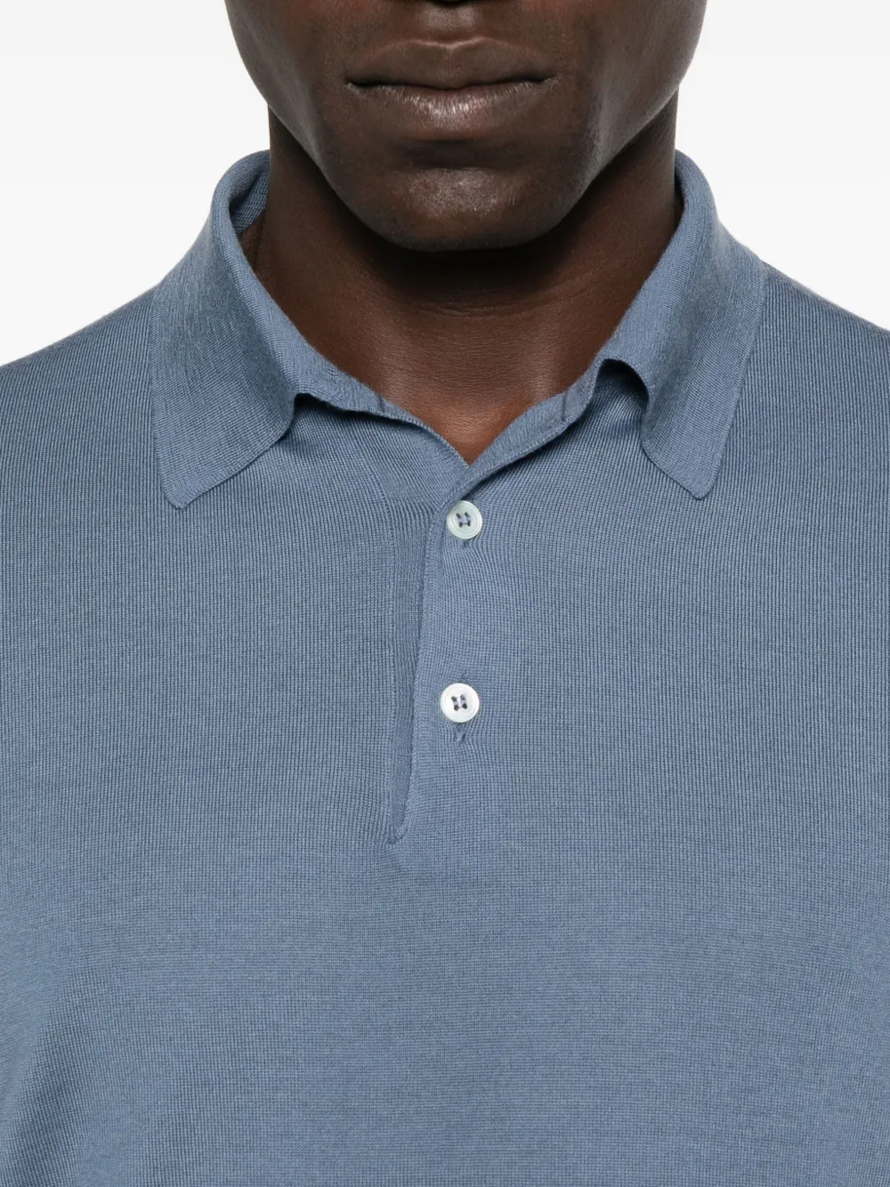 Lardini long-sleeve polo shirt Blauw