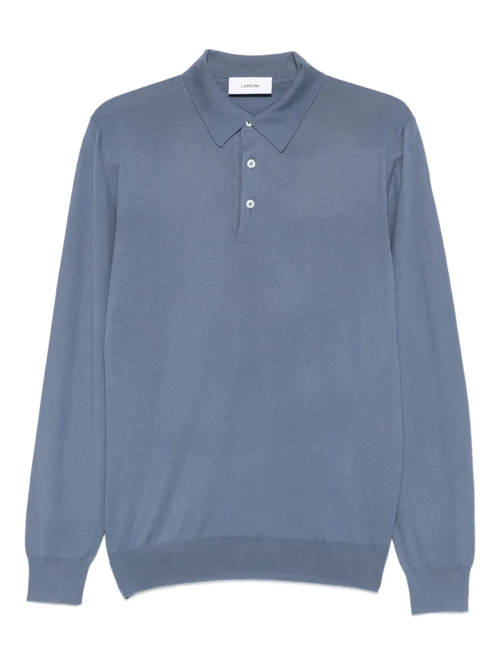 Lardini long-sleeve polo shirt Blauw