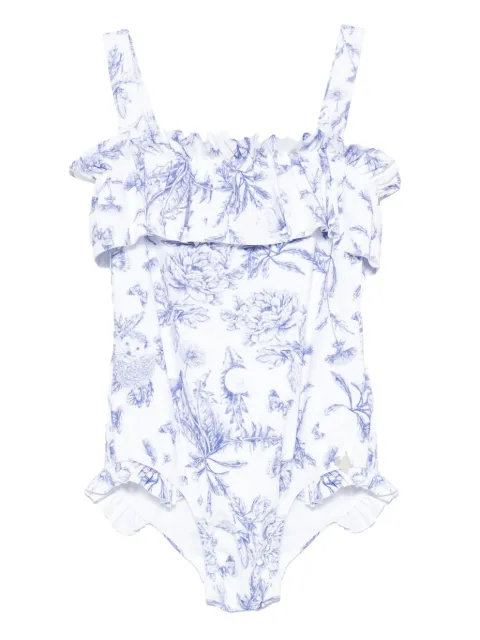 Tartine Et Chocolat floral-print ruffled swimsuit