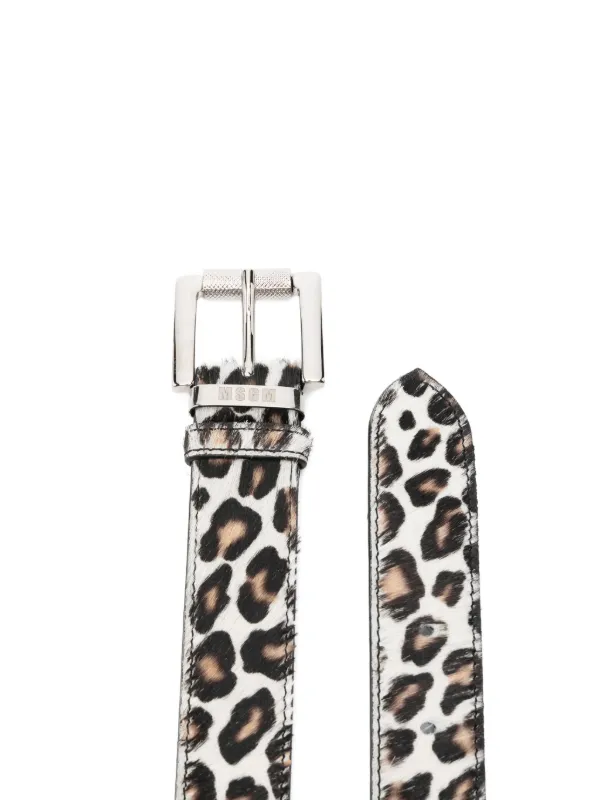 MSGM belt Black leather belt with silver  main image 3