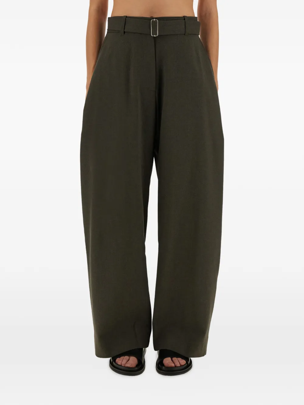 Studio Nicholson Chatto belted trousers - Verde