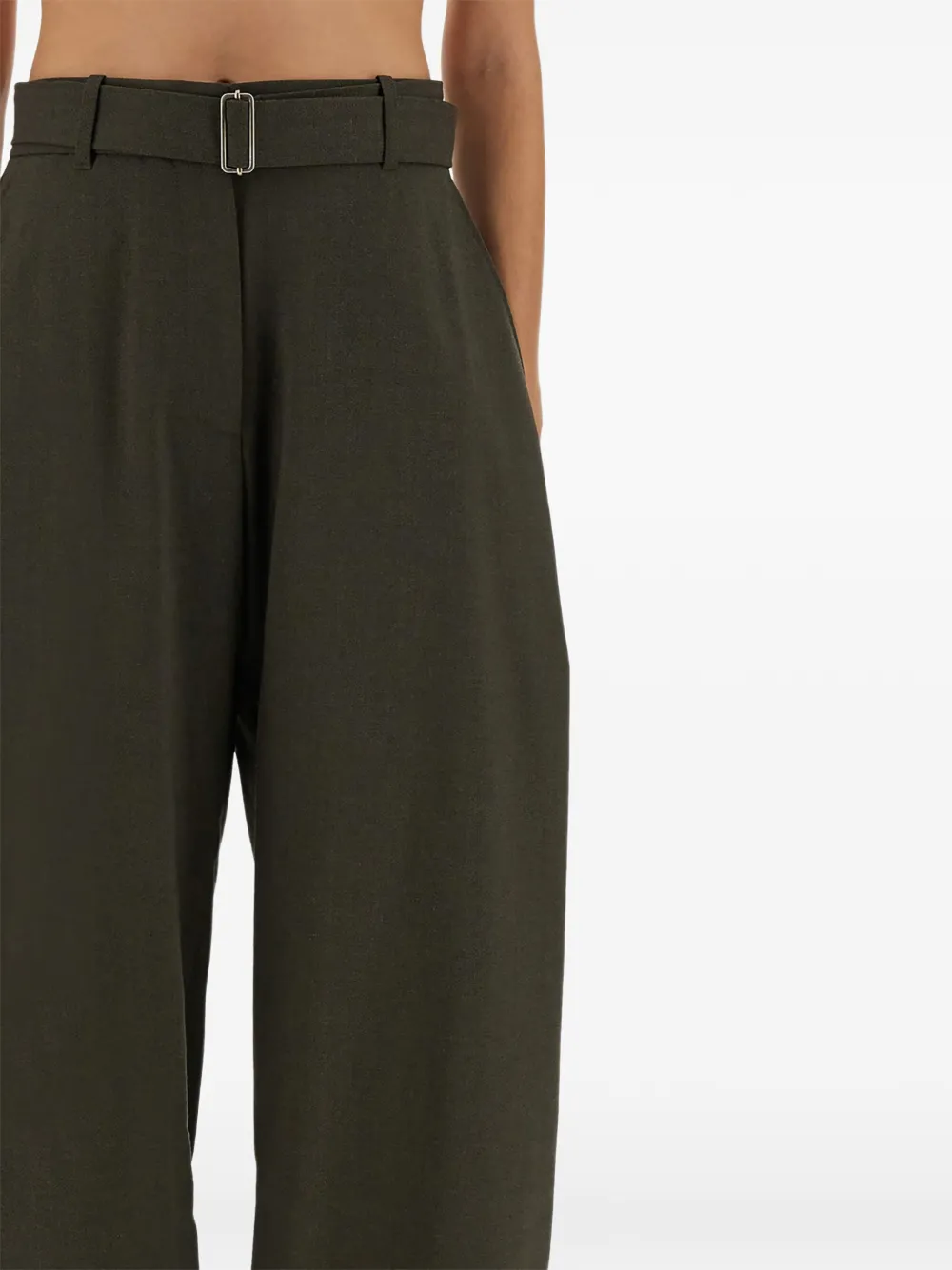 Studio Nicholson Chatto belted trousers - Groen