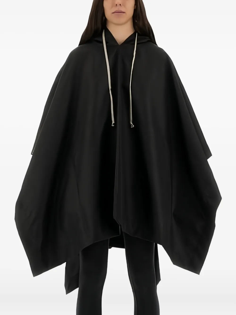 Rick Owens DRKSHDW Concordians drawstring poncho | Black | Image 1