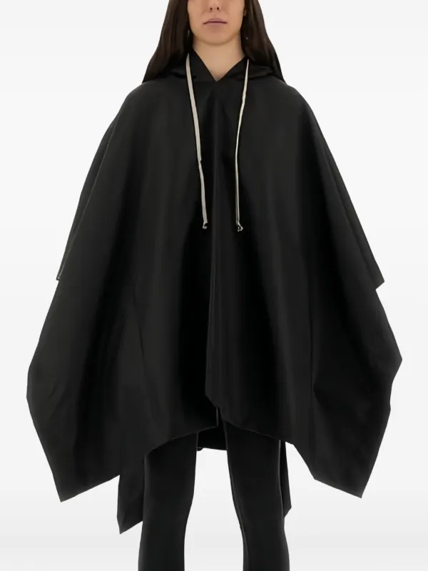 Rick Owens DRKSHDW Concordians ポンチョ | ブラック | FARFETCH JP