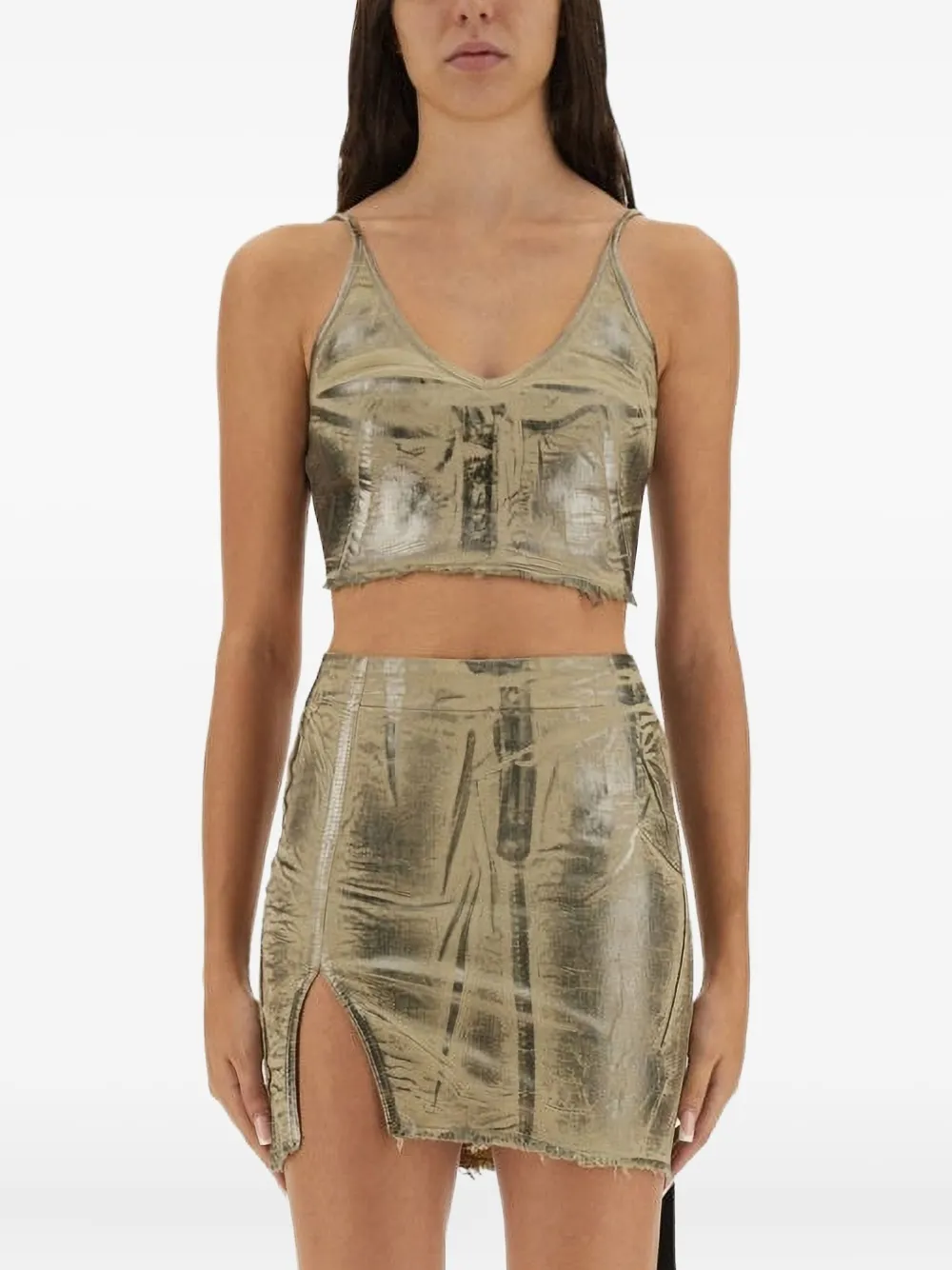 Rick Owens DRKSHDW spaghetti-strap top | Neutrals | Image 1