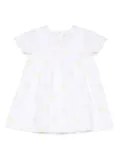 Tartine Et Chocolat embroidered scallop-edge dress and bloomers set - White
