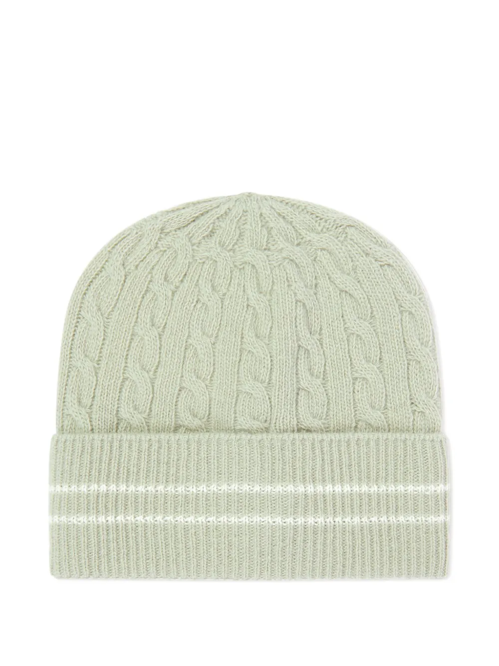 Moncler Enfant Kabelgebreide muts Groen