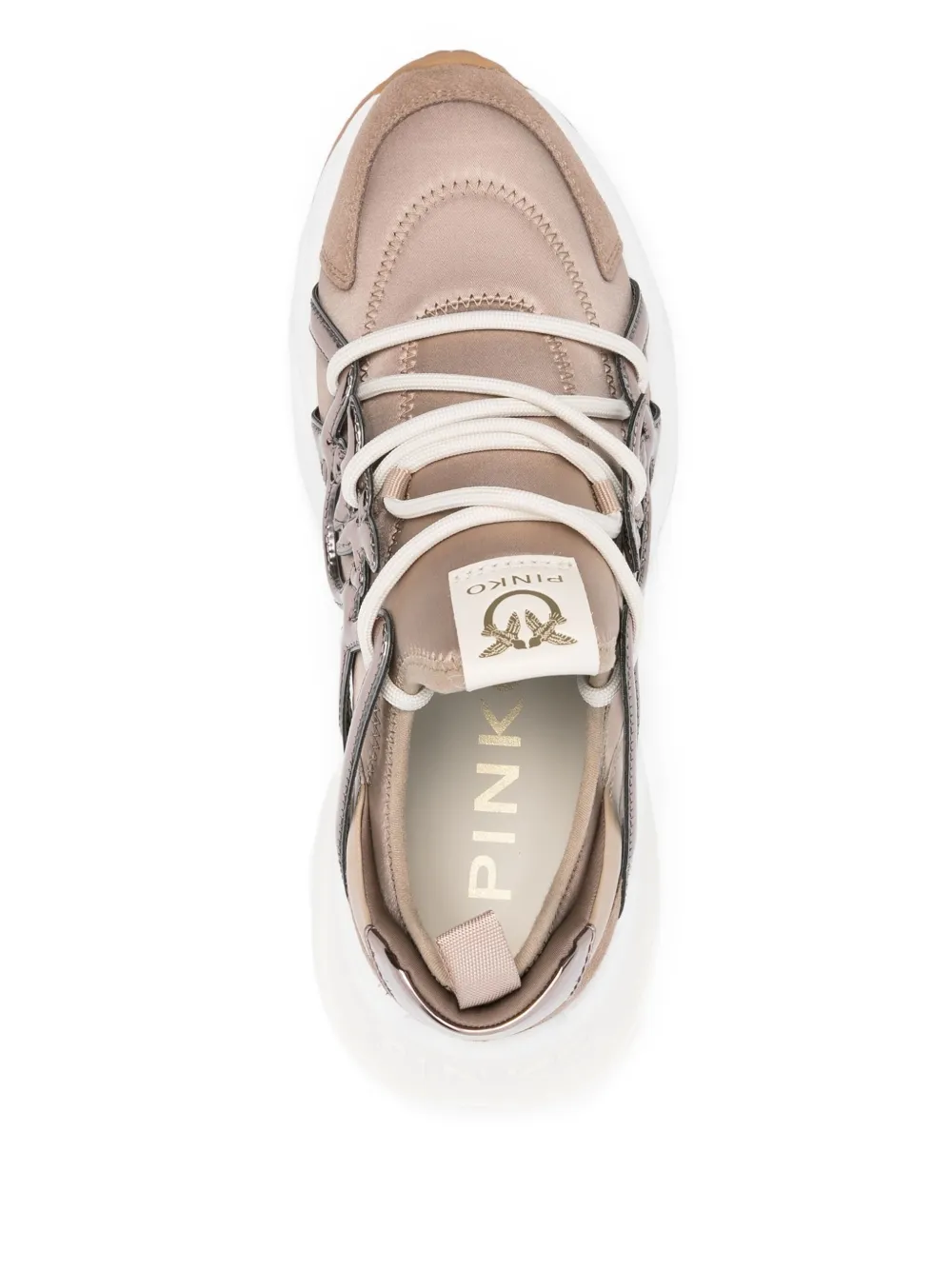 PINKO Ariel lace-up low-top sneakers Brown