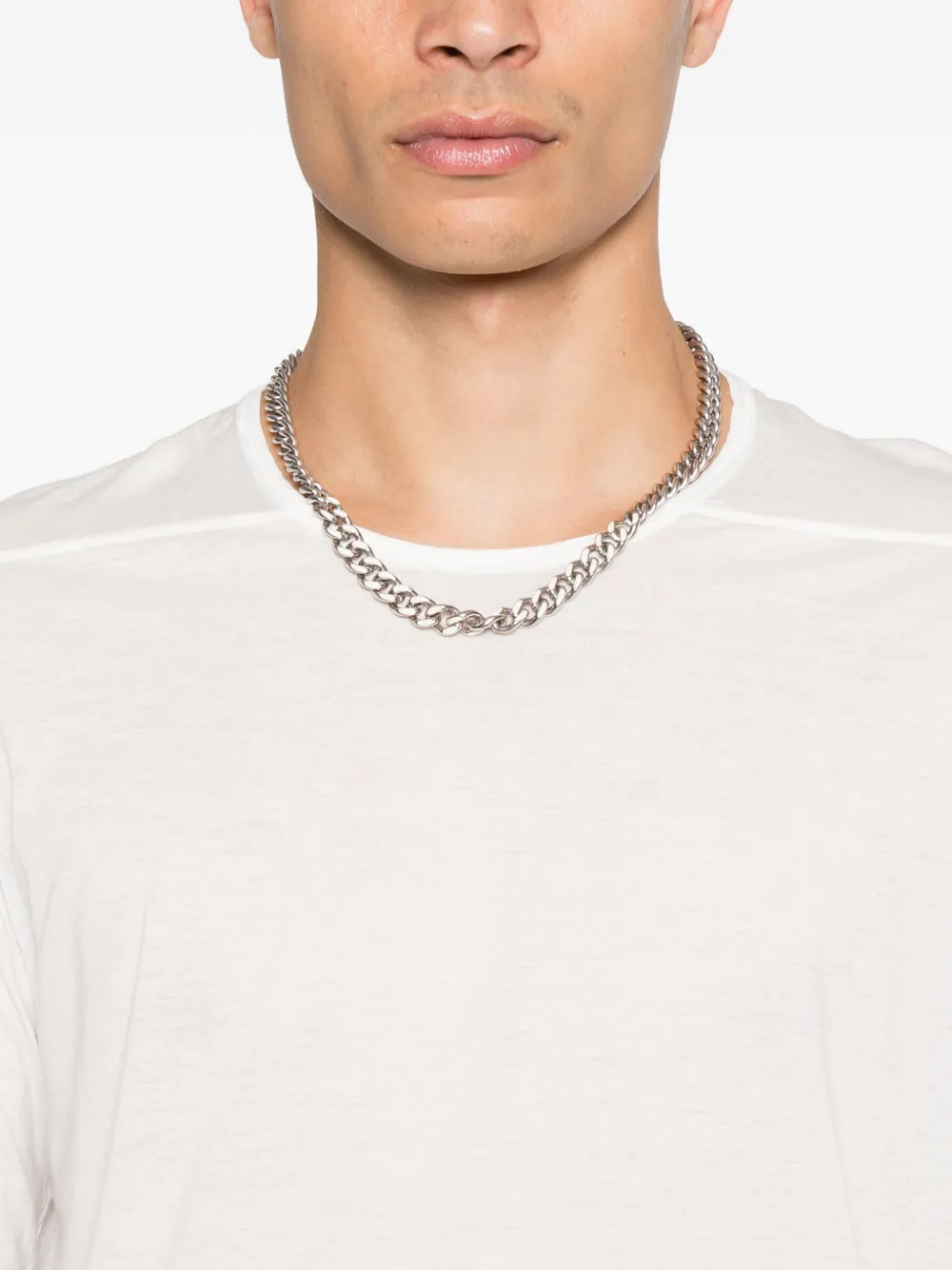 Rick Owens Drkshdw Side-tie Long-sleeve T-shirt In White