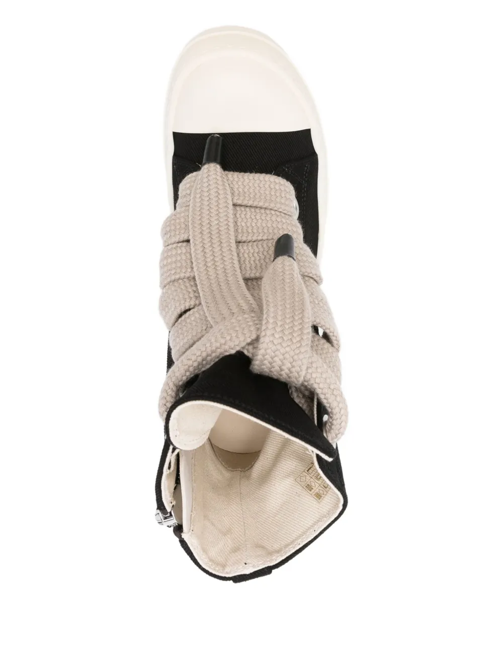 Rick Owens DRKSHDW Sneakers met geborduurde ster Zwart