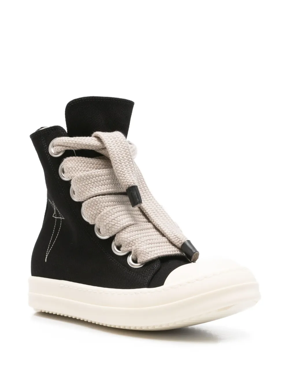 Rick Owens DRKSHDW Sneakers met geborduurde ster - Zwart