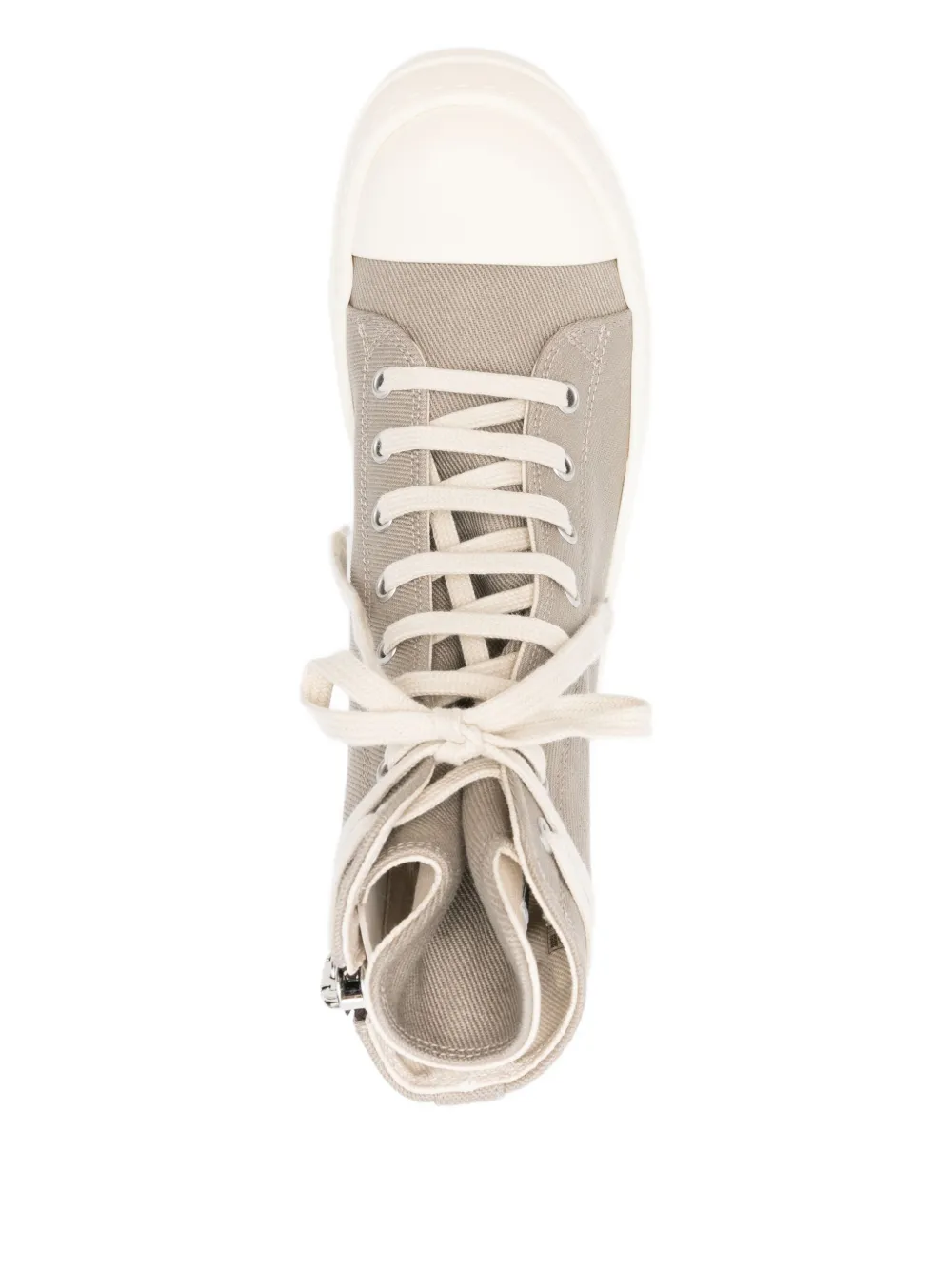 Rick Owens DRKSHDW lace-up high-top sneakers Grey
