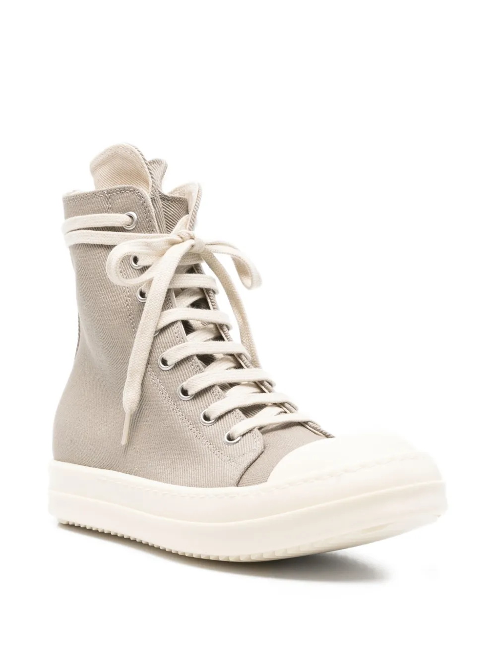 Rick Owens DRKSHDW lace-up high-top sneakers Grey