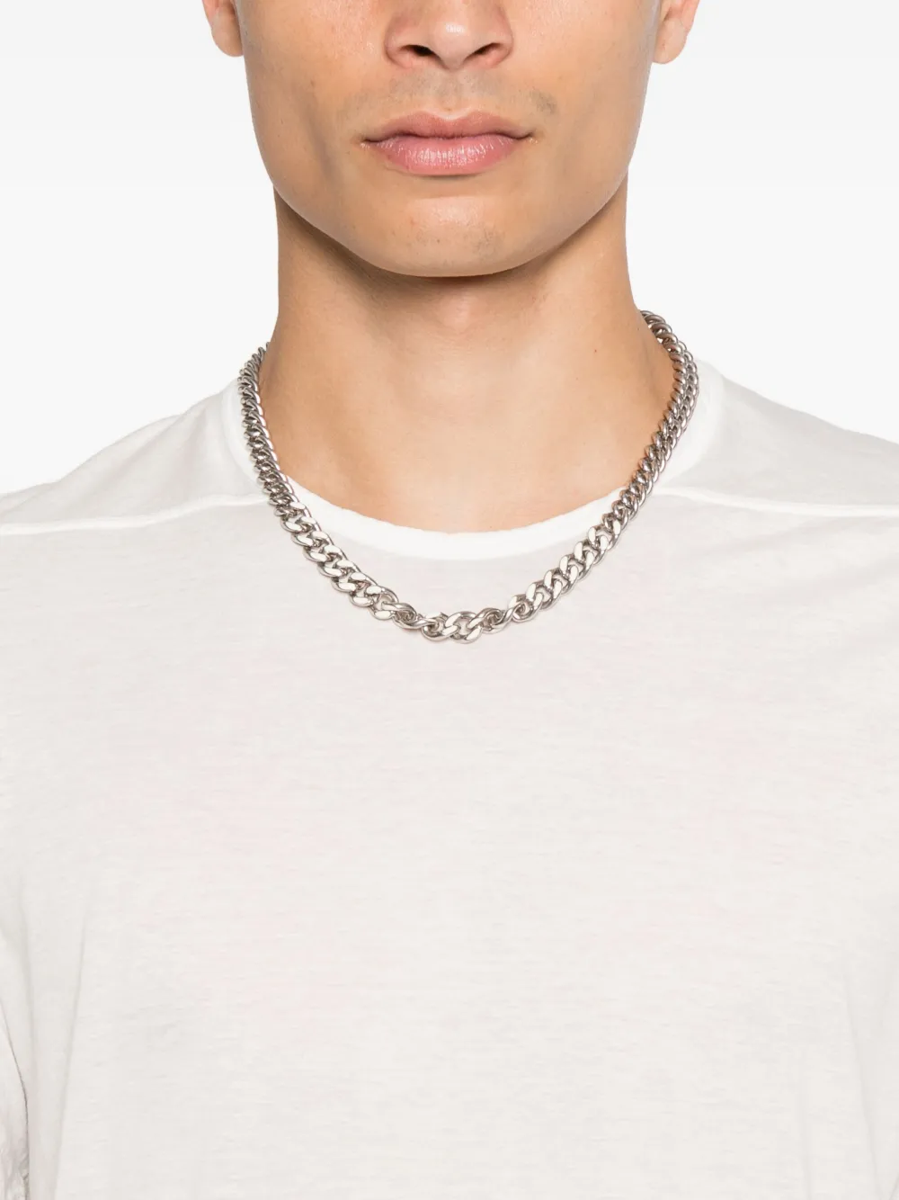 Rick Owens Drkshdw Drape-detail T-shirt In White