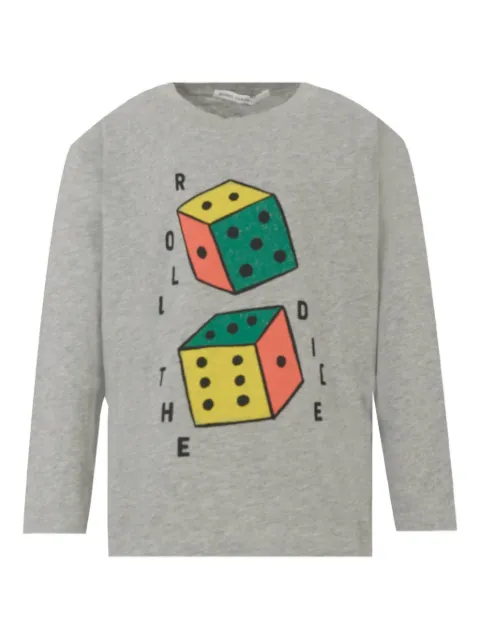 Bobo Choses dice-print long-sleeved T-shirt
