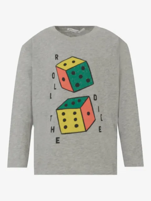 Bobo Choses dice-print long-sleeved T-shirt