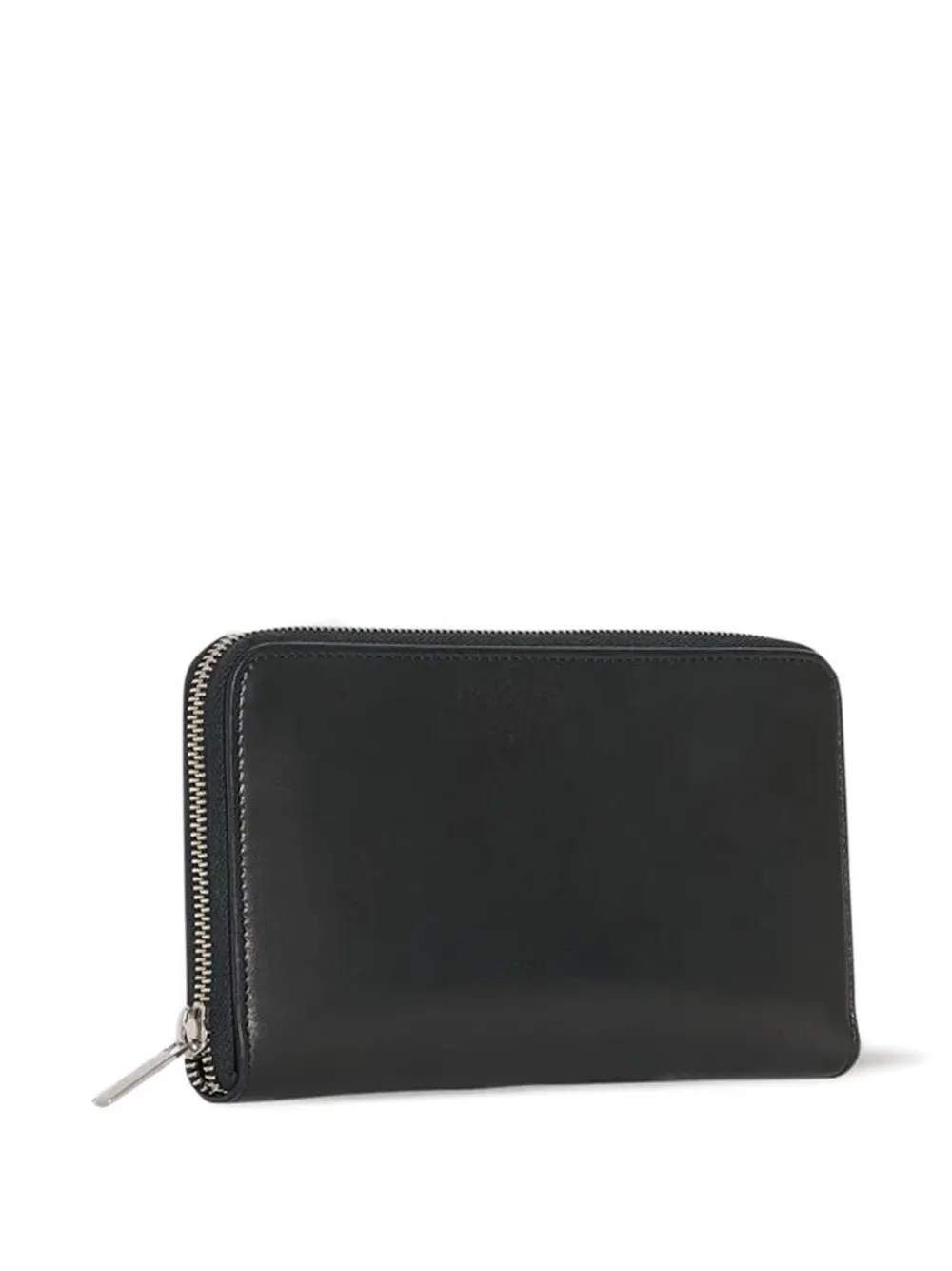 The Row Leather Wallet In Black