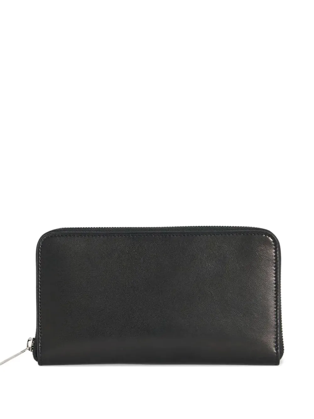 The Row Leather Wallet In Black