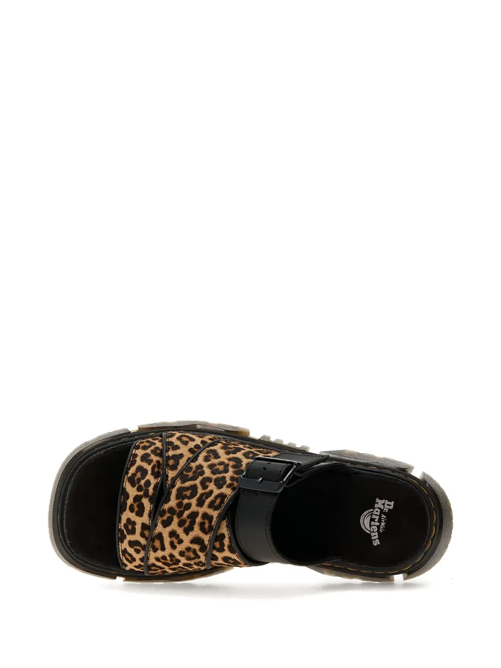 Dr. Martens Mattison leopard-print platform sandals Black