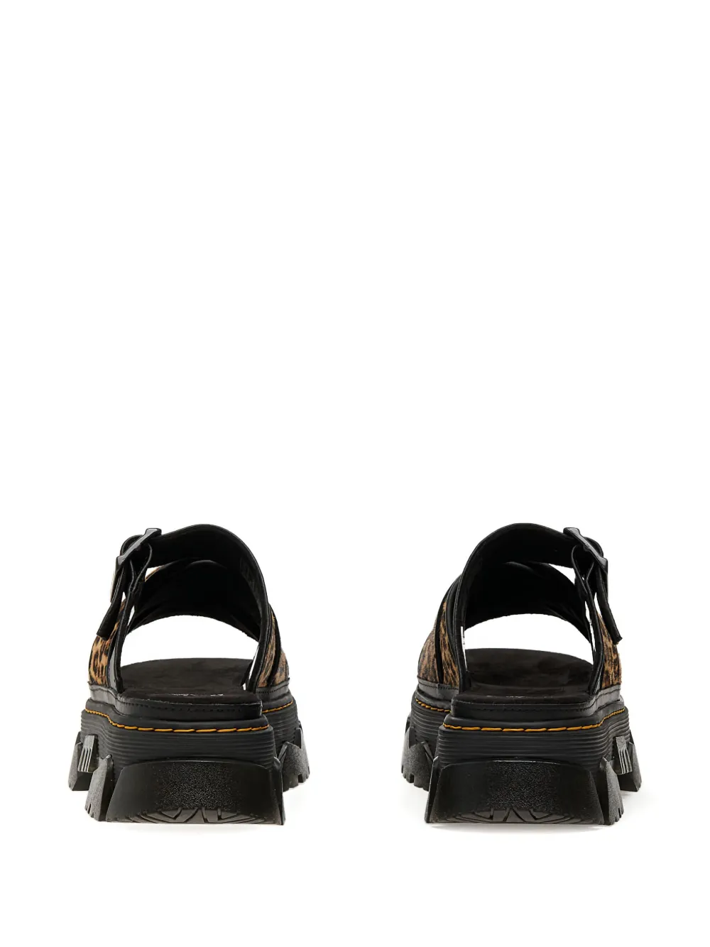 Dr. Martens Mattison leopard-print platform sandals Black