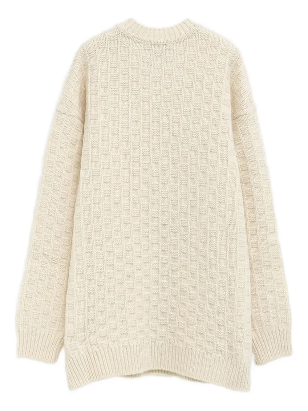 Duran Lantink cable-knit textured mini dress - Beige