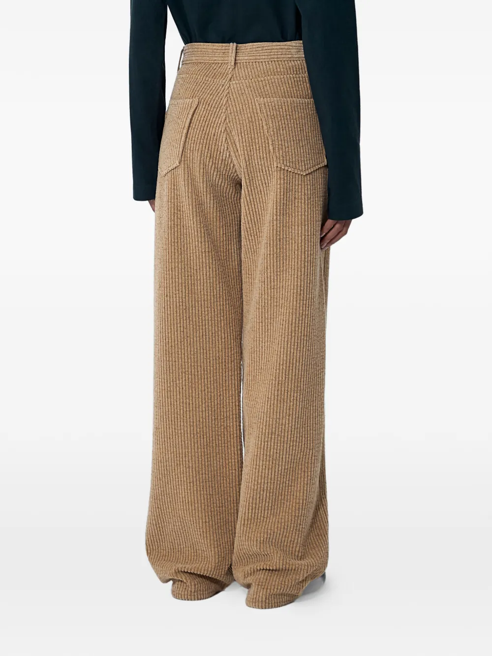The Row Ribfluwelen broek Beige