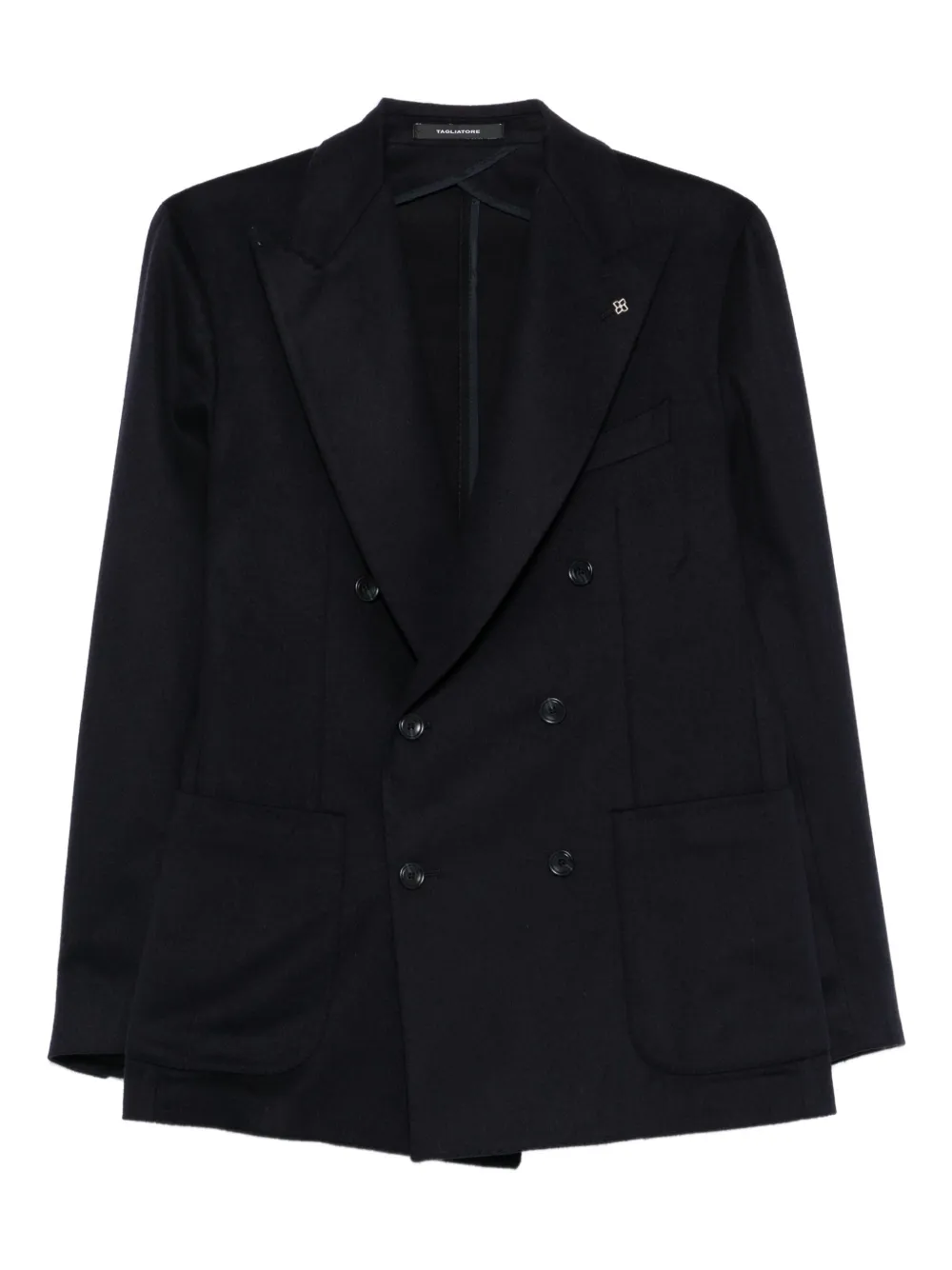 Tagliatore Blazer met dubbele rij knopen en zak Blauw